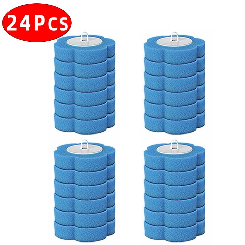 Wall Mounted Toilet Brush Set, 1 Set Toilet Brush with 18Disposable Replacement Brush Head & Holder, Bathroom Cleaning Tool Kit