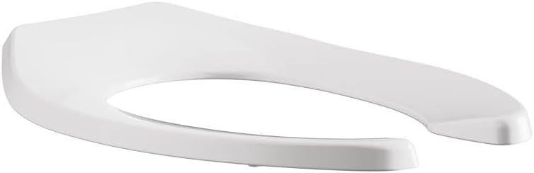 American Standard Commercial Elongated Toilet Seat, Open Front, White