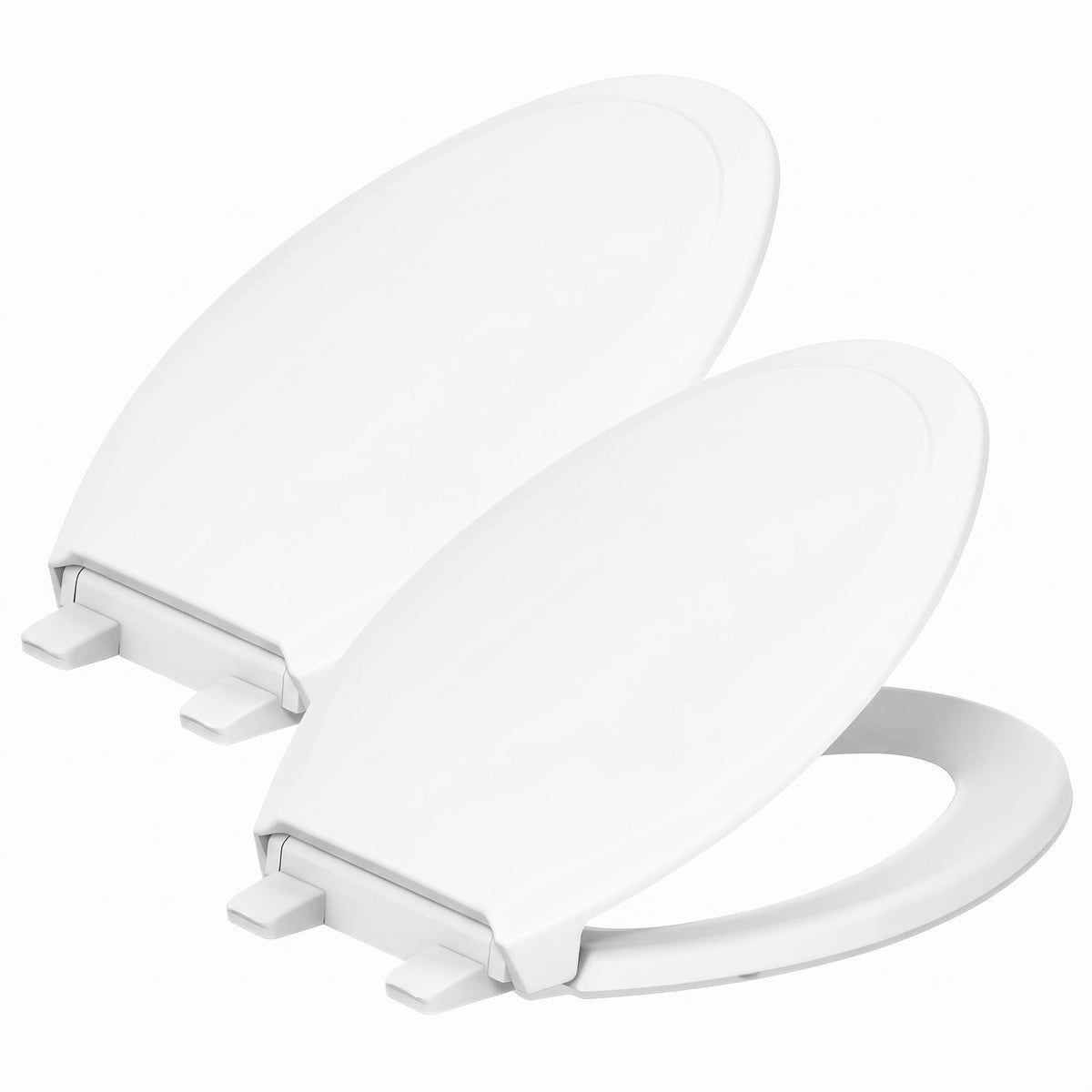 KOHLER 4734-RL-0 Rutledge ReadyLatch Soft Close Elongated Toilet Seat, Quiet-Close Lid Grip-Tight Bumpers, Installation Hardware, Home Essentials, White