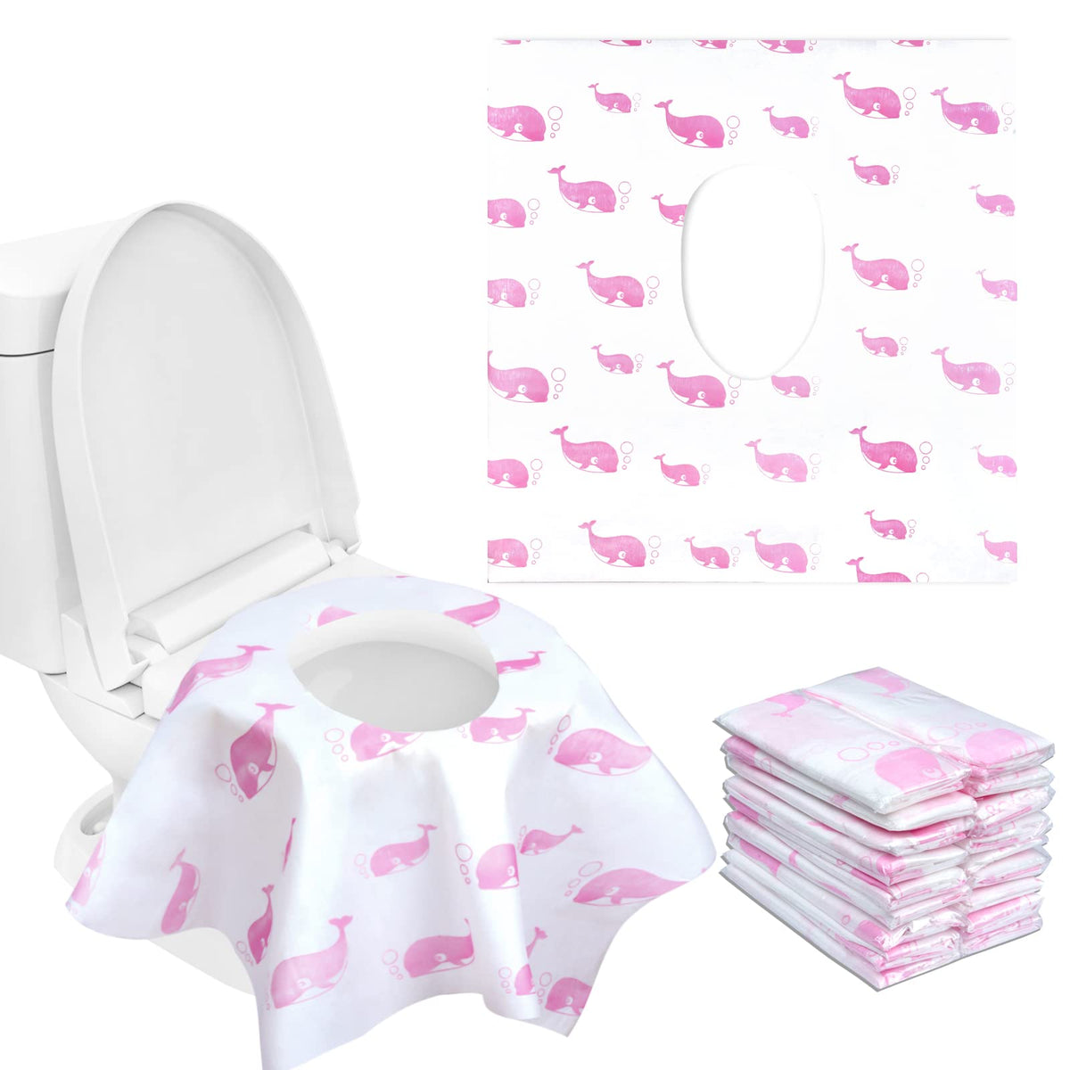 21 Pack Toilet Seat Covers Disposable, Extra Large Potty Training Liners