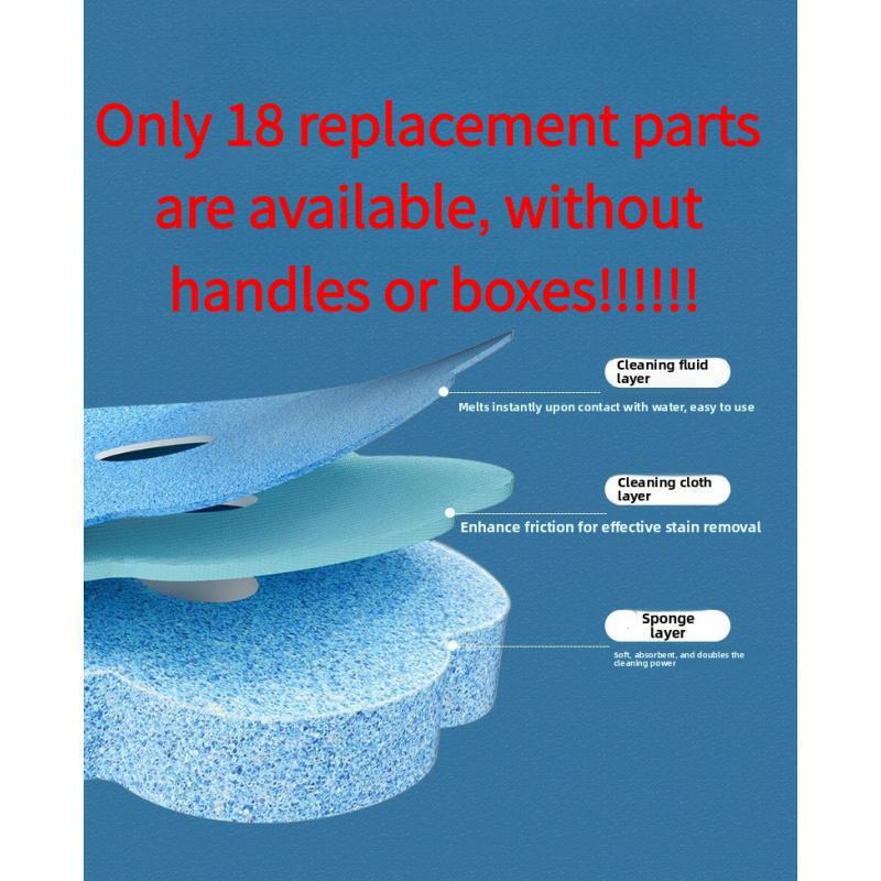 Premium Plastic Disposable Toilet Brush Complete Kit, Bathroom Accessory with Toilet Wand, Reusable Wand, Snap-Swap Replaceable Heads, Long Handle, Water-Activated Cleaner for U-Bend Deep Clean, Odor-Free System