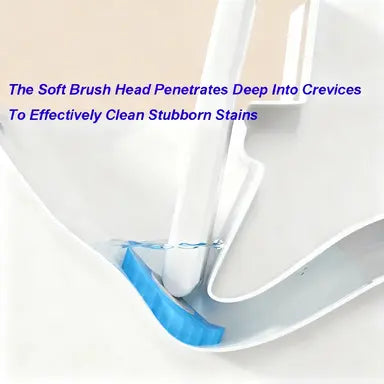 Snofrid Disposable Toilet Brush, Toilet Bowl Wand Holder Set with 24PCS Cleaner Refills, Bathroom Cleaning System for Sink Bathtub Drain Wash Basin Urinal,Wall-Mount Scrubbing Toilet Brush Bathroom Cleaning Kit