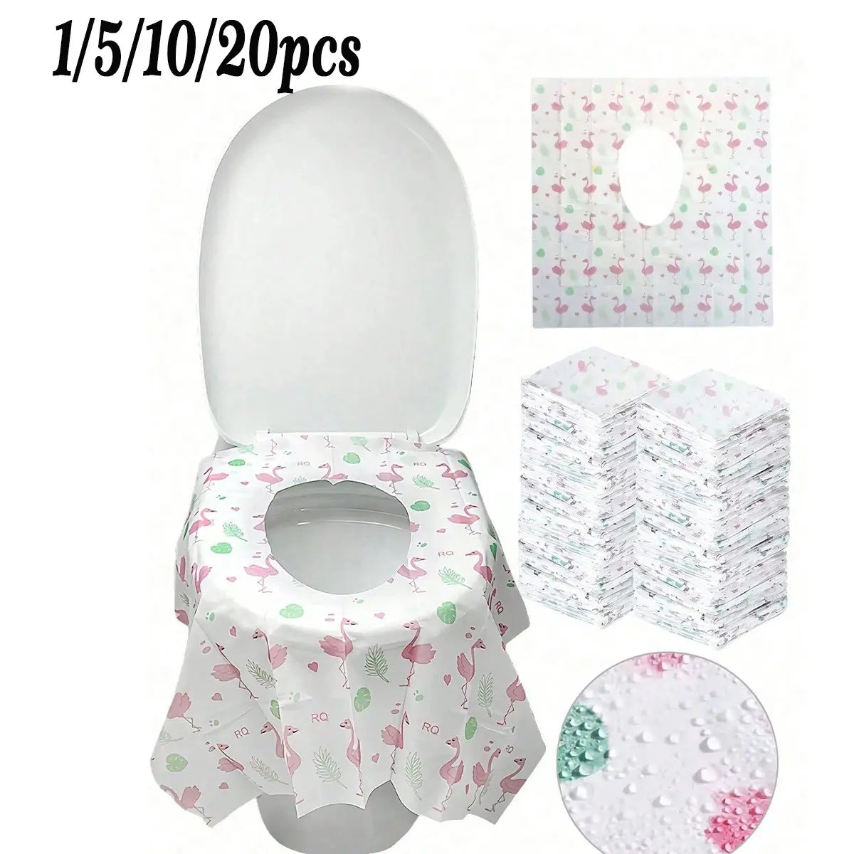 Disposable Toilet Seat Covers, Travel Essentials, Large Waterproof, Toilet Seat Protectors, Home, Travel, Public Restrooms, Full Coverage, Mother's Day Gift