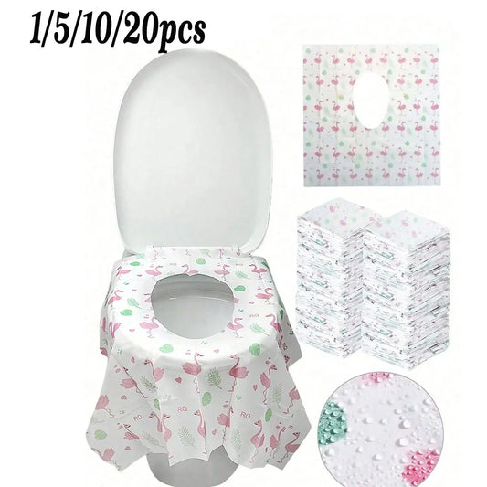 Disposable Toilet Seat Covers, Travel Essentials, Large Waterproof, Toilet Seat Protectors, Home, Travel, Public Restrooms, Full Coverage, Mother's Day Gift