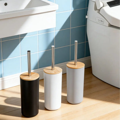 Ergonomic Toilet Brush with 304 Stainless Steel Handle, Durable Floor Toilet Brush for Bathroom, Toilet Cleaning Brush, Toilet Cleaning Tool, Available in