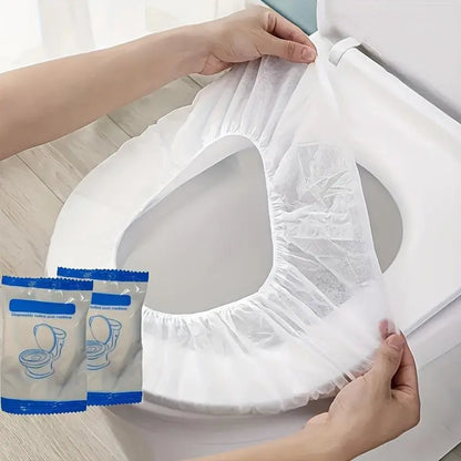 10/20PCS Disposable toilet seat cover, Portable toilet seat cover For Business Travel, Essential Travel Accessories For Airplanes And Camping, Bathroom Accessories, Toiletries, Teen Gifts, Toilet Seat Protector