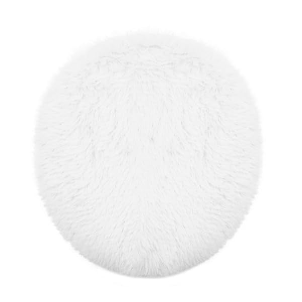 Soft Fluffy Toilet Lid Cover Hot Pink 17.7" x 19.7"