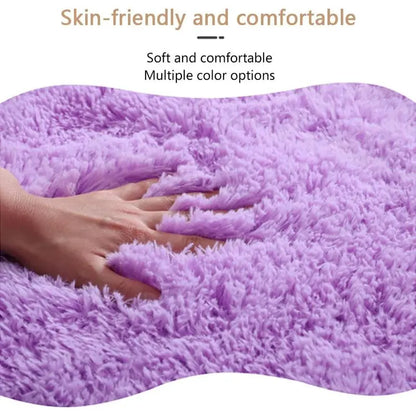 Pink Rubber 3-Piece Non-Slip Bath Rug Set - 20" x 32" Rectangular Bath Mat, Contour Mat, Toilet Seat Cover - Home Bathroom Essential Accessory