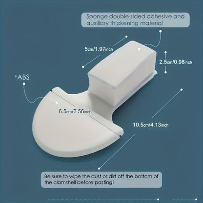3pcs Bathroom Lift Toilet Seat Cover Handles, Portable Hands-Free Home Accessory, All-Season No-Installation Design for Home Users