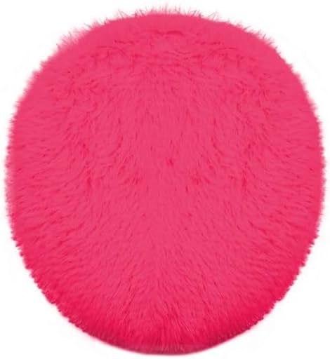 Soft Fluffy Toilet Lid Cover Hot Pink 17.7" x 19.7"