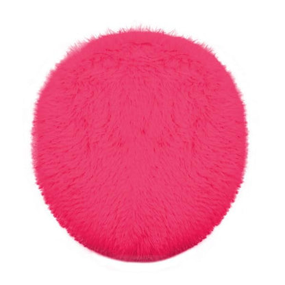Soft Fluffy Toilet Lid Cover Hot Pink 17.7" x 19.7"