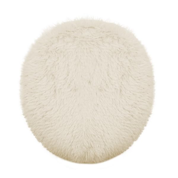 Soft Fluffy Toilet Lid Cover Hot Pink 17.7" x 19.7"