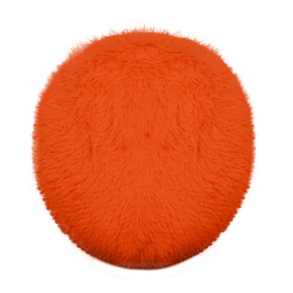 Soft Fluffy Toilet Lid Cover Hot Pink 17.7" x 19.7"