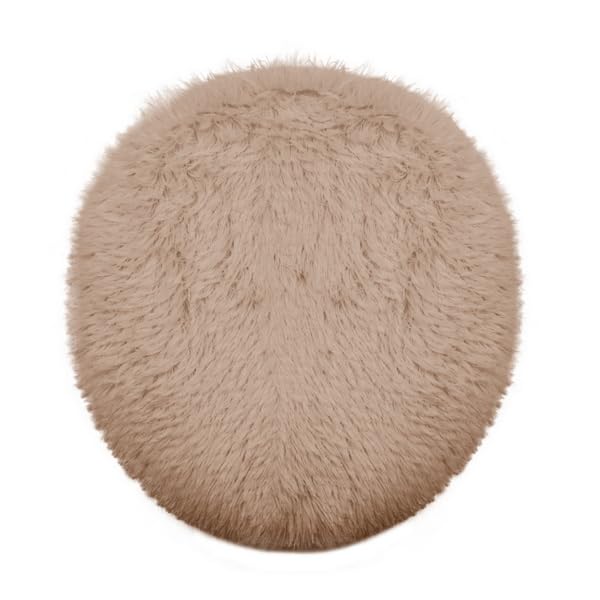Soft Fluffy Toilet Lid Cover Hot Pink 17.7" x 19.7"