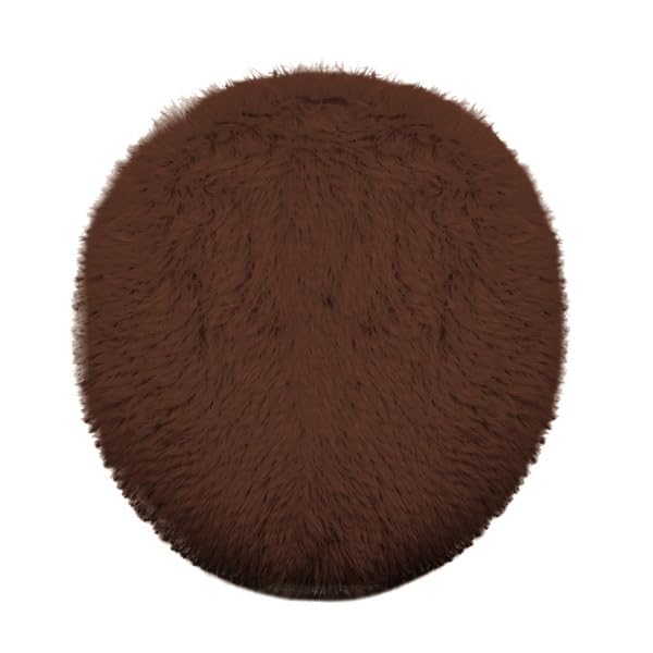 Soft Fluffy Toilet Lid Cover Hot Pink 17.7" x 19.7"
