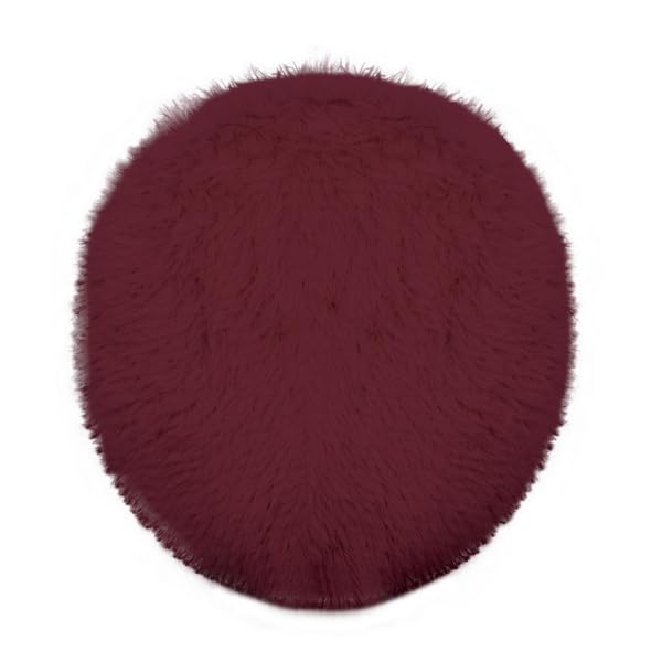 Soft Fluffy Toilet Lid Cover Hot Pink 17.7" x 19.7"