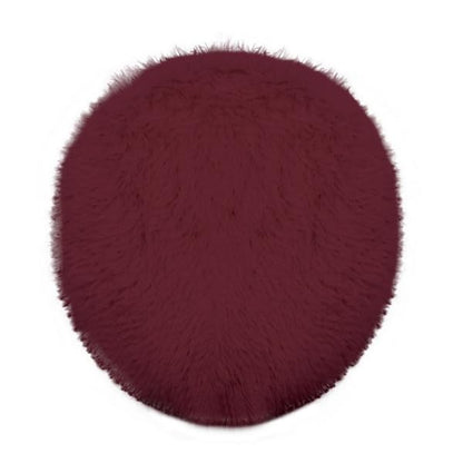 Soft Fluffy Toilet Lid Cover Hot Pink 17.7" x 19.7"