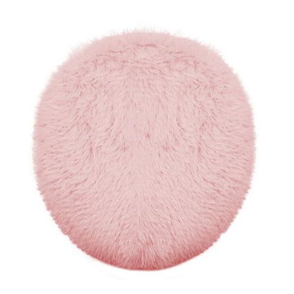 Soft Fluffy Toilet Lid Cover Hot Pink 17.7" x 19.7"