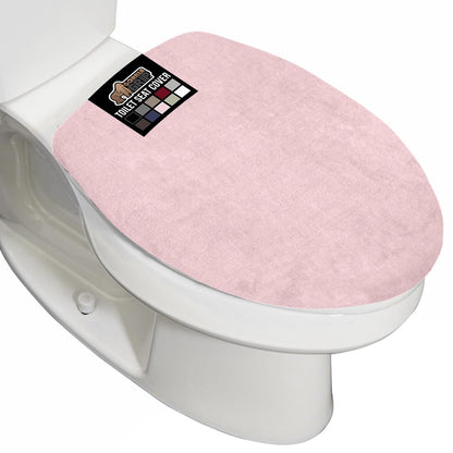 GORILLA GRIP Soft Chenille Toilet Lid Seat Cover, 19.5x18.5 Ivory