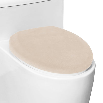 Comfortable Soft Plush Toilet Lid Cover for Bathroom, Machine Washable Toilet Seat Covers, Fits Most Round Elongated and Oblong Lids, Easy Installation& Cleaning (Olive green)