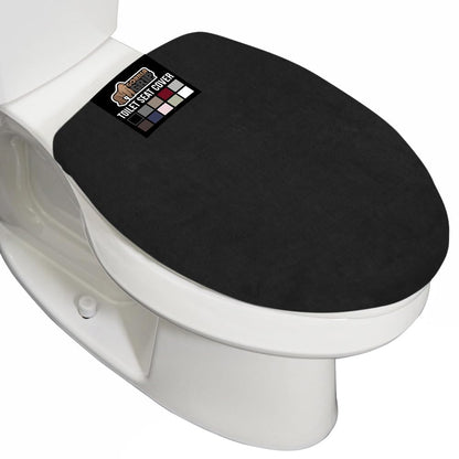 GORILLA GRIP Soft Chenille Toilet Lid Seat Cover, 19.5x18.5 Ivory