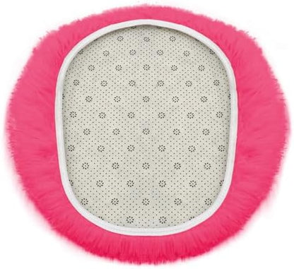 Soft Fluffy Toilet Lid Cover Hot Pink 17.7" x 19.7"