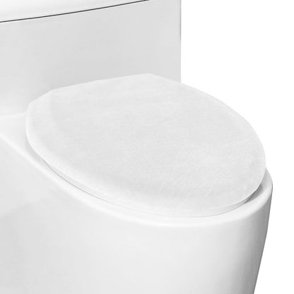 Comfortable Soft Plush Toilet Lid Cover for Bathroom, Machine Washable Toilet Seat Covers, Fits Most Round Elongated and Oblong Lids, Easy Installation& Cleaning (Olive green)