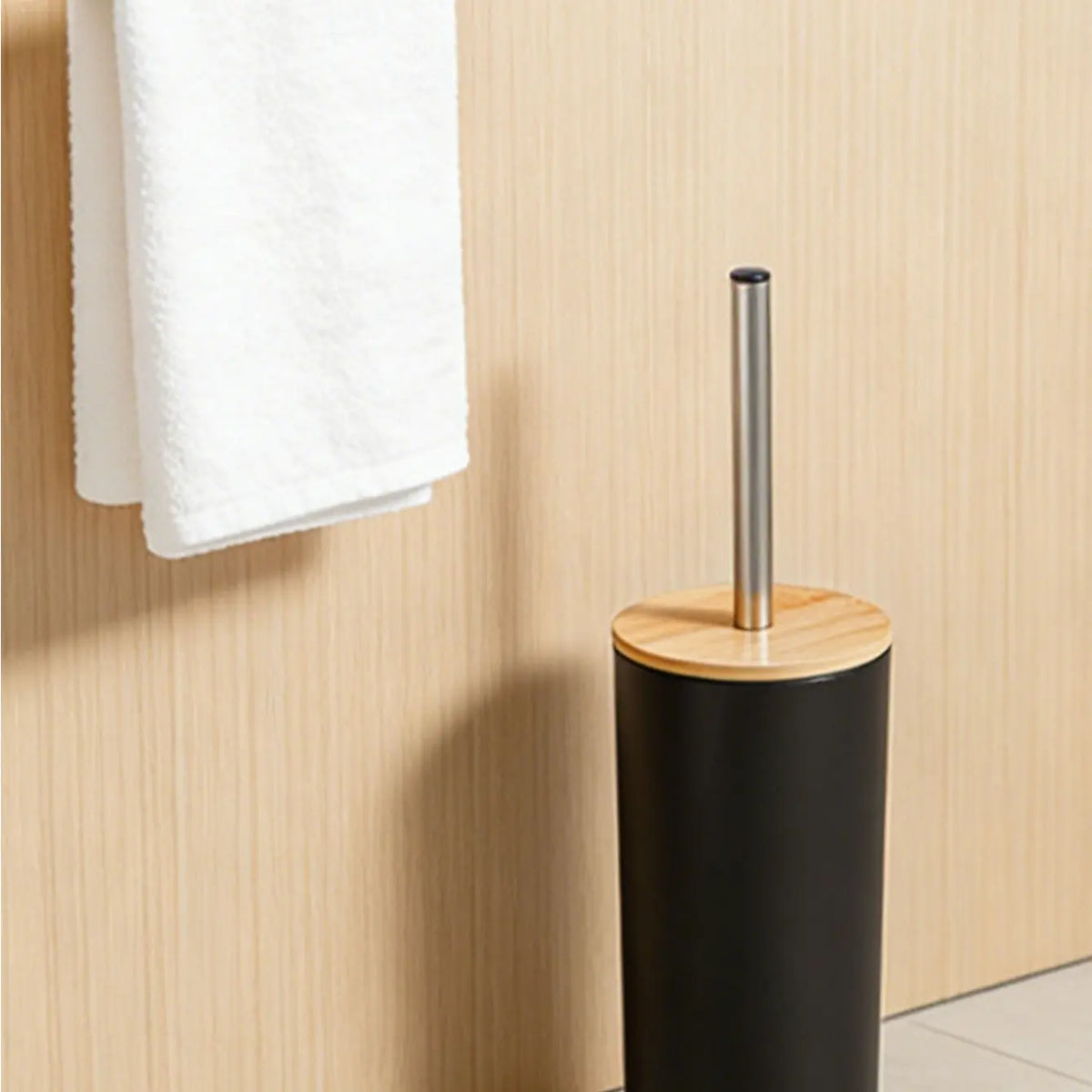 Ergonomic Toilet Brush with 304 Stainless Steel Handle, Durable Floor Toilet Brush for Bathroom, Toilet Cleaning Brush, Toilet Cleaning Tool, Available in