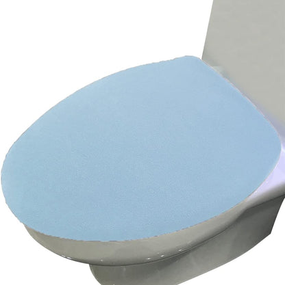 Madeals Microfiber Toilet Lid Cover Soft and Absorbent, Comfortable Bathroom Toilet Lid Cover Seat Fits Most Size Toilet Lids for Black