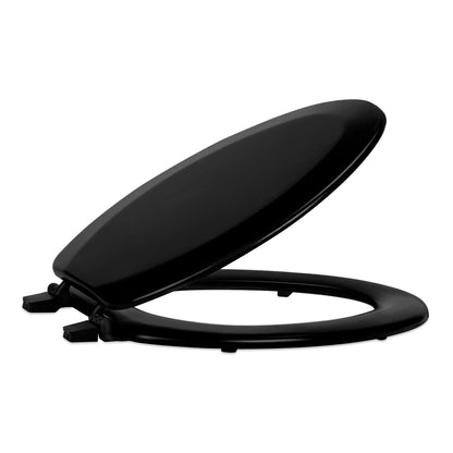 Soft Standard Vinyl Toilet Seat, Navy, 17 in