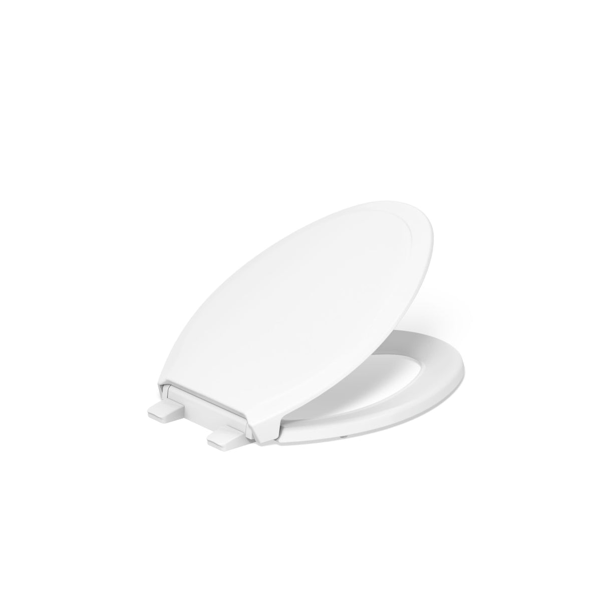 KOHLER 4734-RL-0 Rutledge ReadyLatch Soft Close Elongated Toilet Seat, Quiet-Close Lid Grip-Tight Bumpers, Installation Hardware, Home Essentials, White