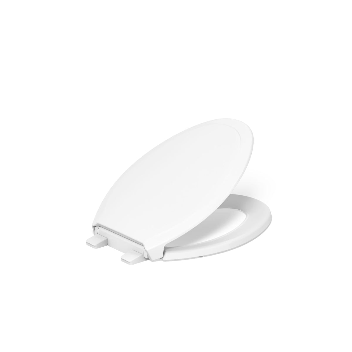 KOHLER 4734-RL-0 Rutledge ReadyLatch Soft Close Elongated Toilet Seat, Quiet-Close Lid Grip-Tight Bumpers, Installation Hardware, Home Essentials, White
