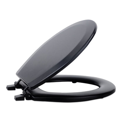 Soft Standard Vinyl Toilet Seat, Navy, 17 in