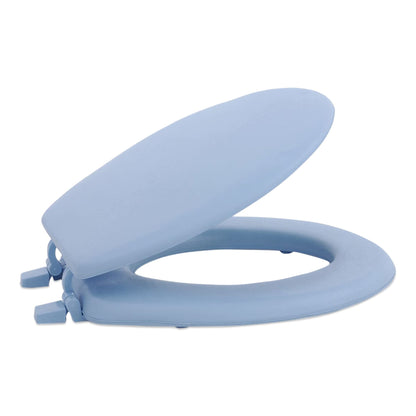 Soft Standard Vinyl Toilet Seat, Navy, 17 in