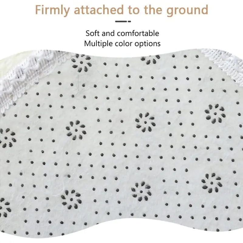 Pink Rubber 3-Piece Non-Slip Bath Rug Set - 20" x 32" Rectangular Bath Mat, Contour Mat, Toilet Seat Cover - Home Bathroom Essential Accessory