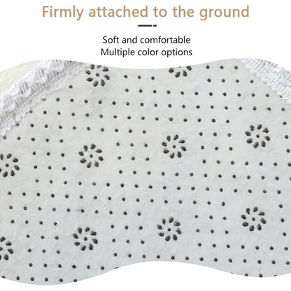 Pink Rubber 3-Piece Non-Slip Bath Rug Set - 20" x 32" Rectangular Bath Mat, Contour Mat, Toilet Seat Cover - Home Bathroom Essential Accessory