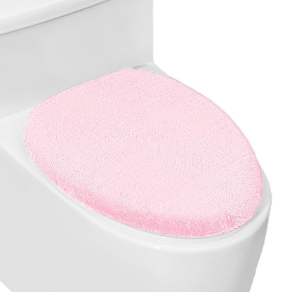 Soft Plush Toilet Lid Cover for Bathroom, Machine Washable Toilet Seat Covers, Fits Most Round Elongated and Oblong Lids, Easy Installation& Cleaning (Turquoise)