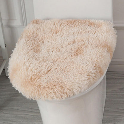 Soft Fluffy Toilet Lid Cover Hot Pink 17.7" x 19.7"