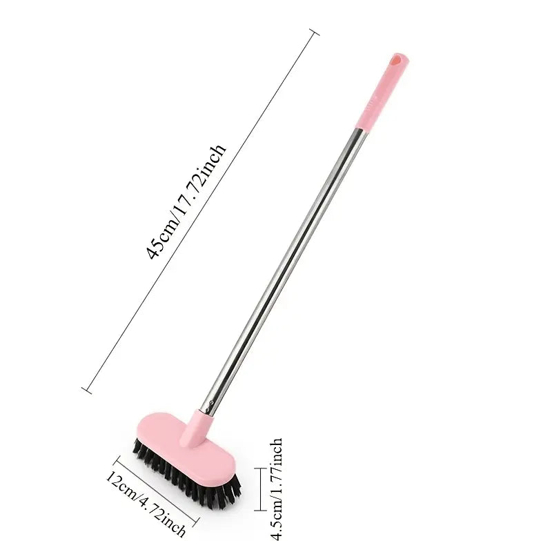This long-handled toilet brush is ideal for cleaning the bathroom. Designed for ease of use, it ensures your hands remain clean. It is perfect for deep-cleaning the toilet. Toilet Bowl Scrubber