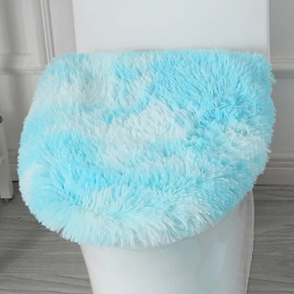 Soft Fluffy Toilet Lid Cover Hot Pink 17.7" x 19.7"