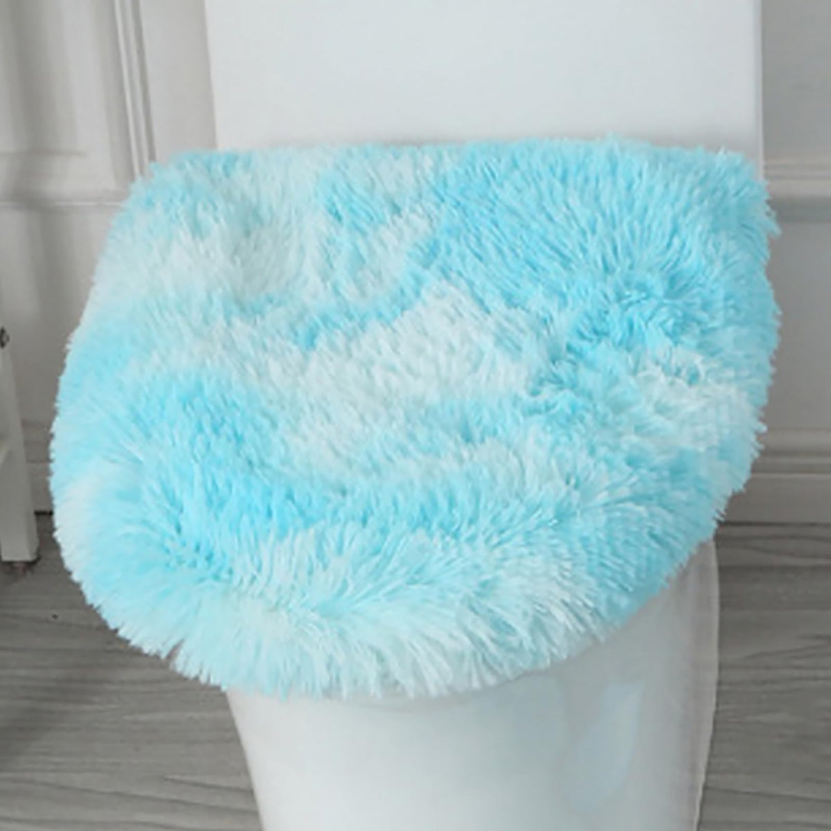 Soft Fluffy Toilet Lid Cover Hot Pink 17.7" x 19.7"