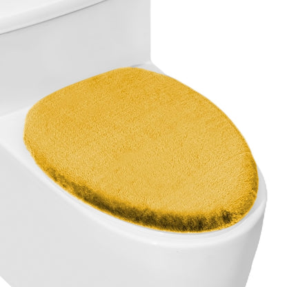 Soft Plush Toilet Lid Cover for Bathroom, Machine Washable Toilet Seat Covers, Fits Most Round Elongated and Oblong Lids, Easy Installation& Cleaning (Turquoise)