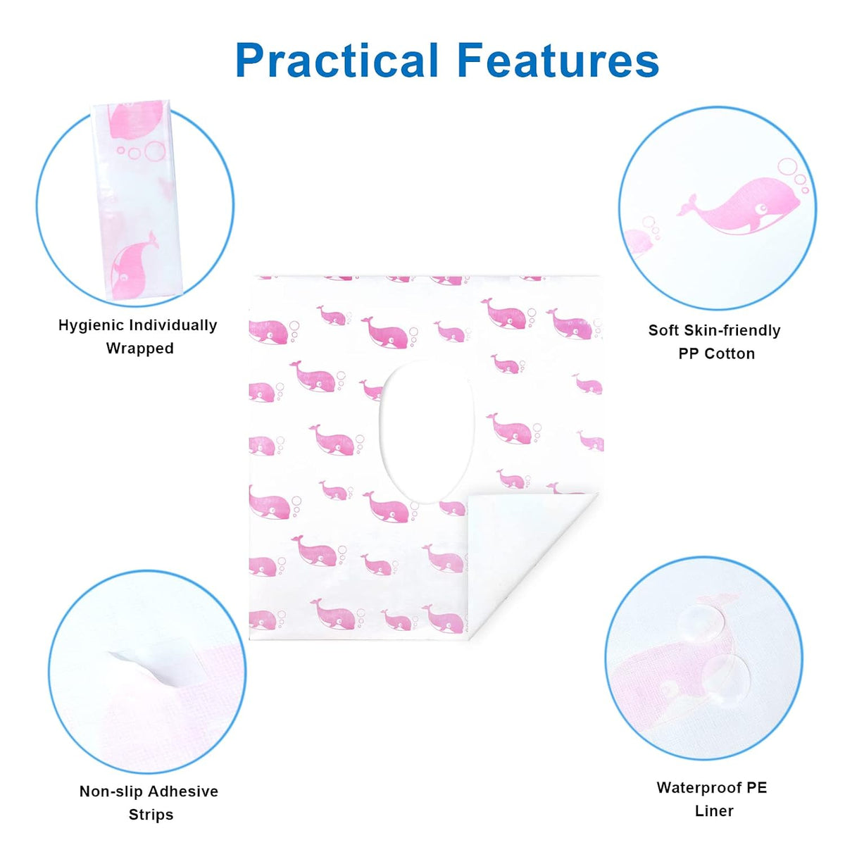 21 Pack Toilet Seat Covers Disposable, Extra Large Potty Training Liners