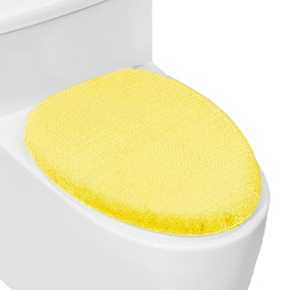 Soft Plush Toilet Lid Cover for Bathroom, Machine Washable Toilet Seat Covers, Fits Most Round Elongated and Oblong Lids, Easy Installation& Cleaning (Turquoise)