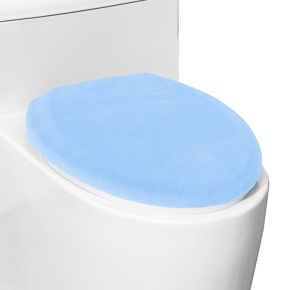 Comfortable Soft Plush Toilet Lid Cover for Bathroom, Machine Washable Toilet Seat Covers, Fits Most Round Elongated and Oblong Lids, Easy Installation& Cleaning (Olive green)