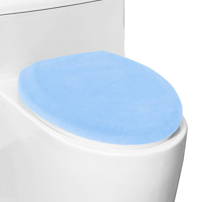 Comfortable Soft Plush Toilet Lid Cover for Bathroom, Machine Washable Toilet Seat Covers, Fits Most Round Elongated and Oblong Lids, Easy Installation& Cleaning (Olive green)