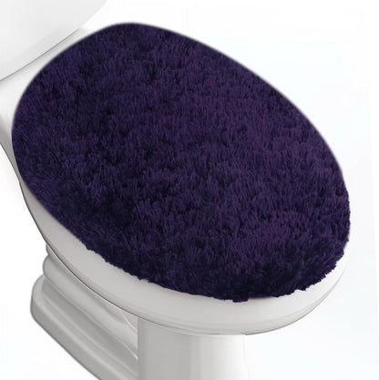 Microfiber Elongated Toilet Seat Cover 19.5"x 15" Machine Washable