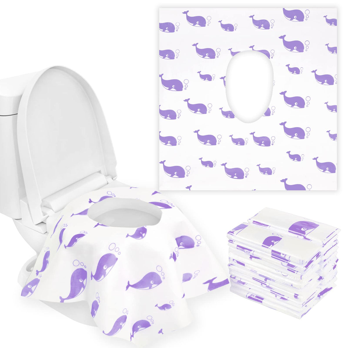 21 Pack Toilet Seat Covers Disposable, Extra Large Potty Training Liners