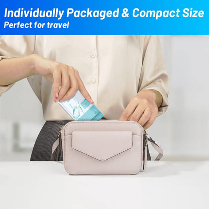 30 Pack Toilet Seat Covers Disposable100% Waterproof XL Individually Wrapped Disposable Toilet Seat Covers for Adults and Kids Potty Training, Travel Accessories for Public Restrooms Airplane Camping