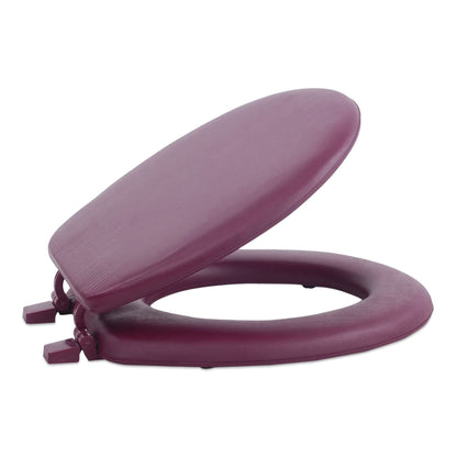 Soft Standard Vinyl Toilet Seat, Navy, 17 in